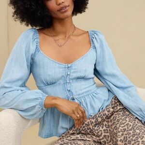 Aerie NWT Peplum Top